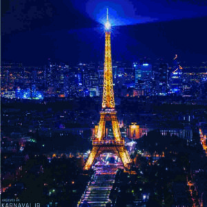 پاریس در شب